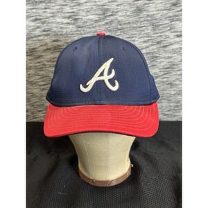 New Era Atlanta Braves Home 59Fifty Cap Hat Size 7 1/8 Major League Baseball MLB